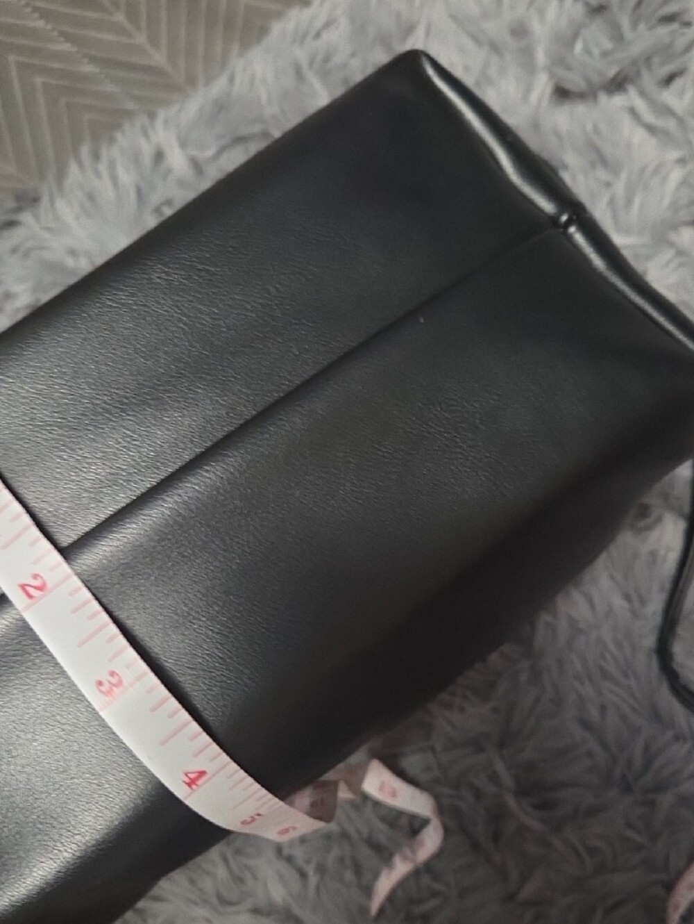 Black Leather Women's Crossbody Shoulder Bag Nwt - Picture 9 of 10